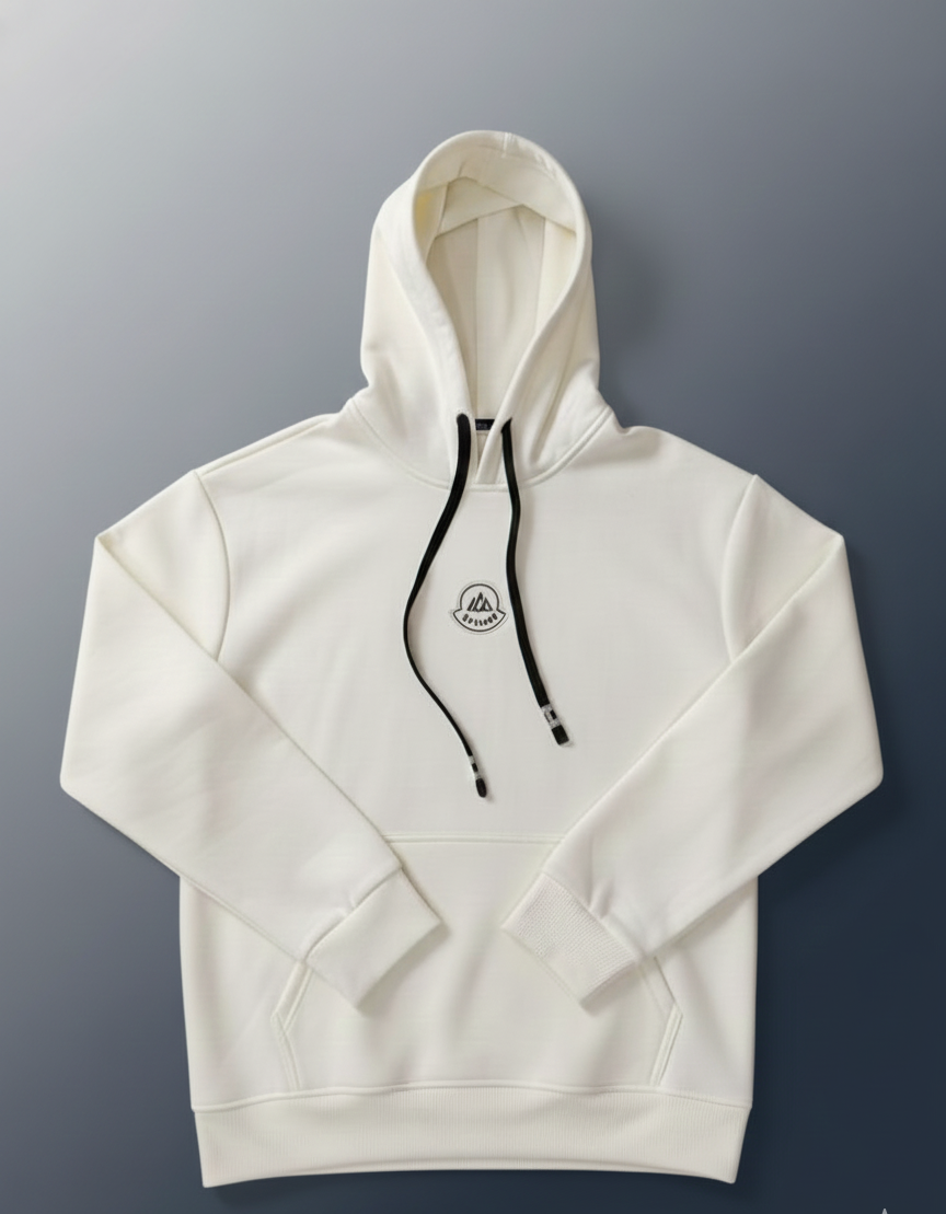 মিনিমালিস্ট হোয়াইট সিগনেচার হুডি