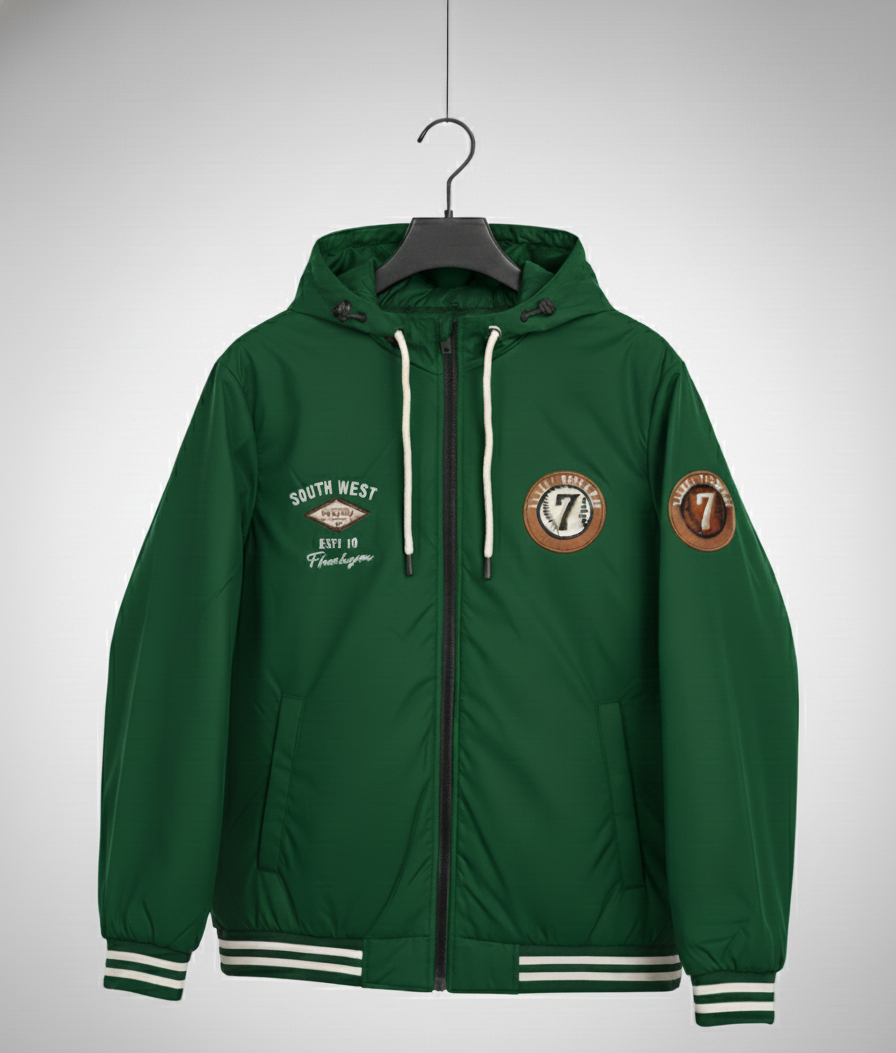 প্রিমিয়াম ক্যাজুয়াল হুডেড বোম্বার জ্যাকেট