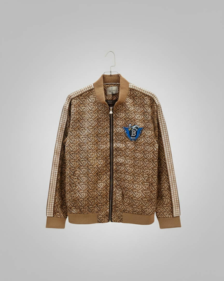 এক্সক্লুসিভ লাক্সারি মনোগ্রাম বম্বার জ্যাকেট